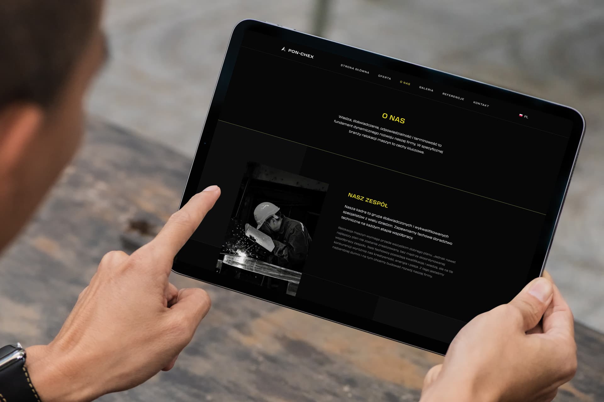 Projekt strony internetowej - ponchex.com